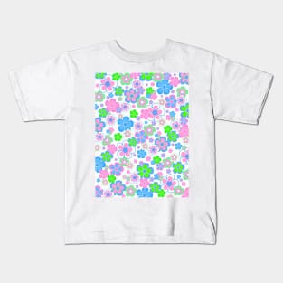 COLORFUL Flowers Blooming Kids T-Shirt